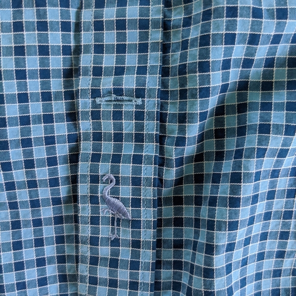 Tailorbyrd Collection Blue Check Button Down - Picture 6 of 6